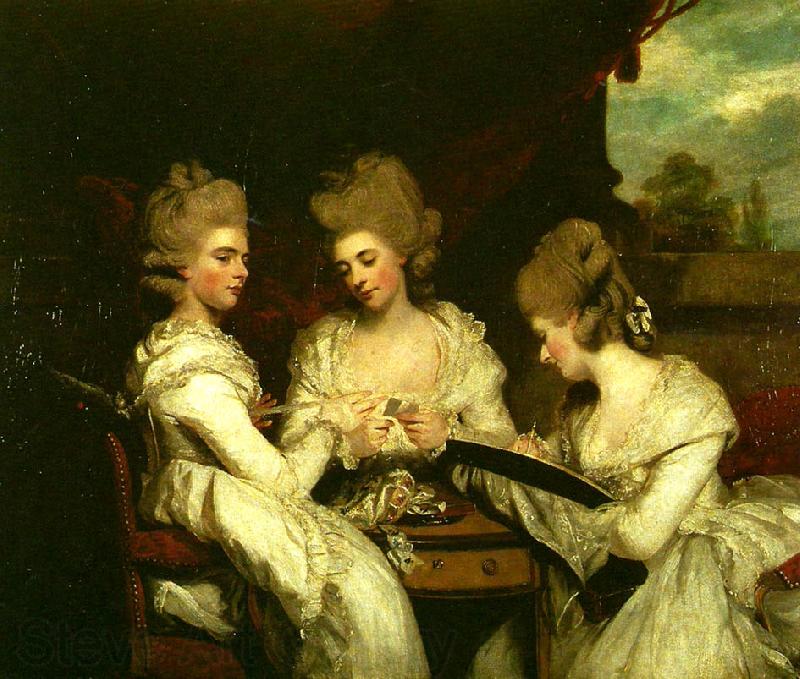 Sir Joshua Reynolds the ladies waldegrave France oil painting art